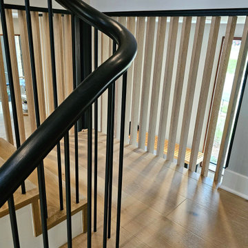 Project #115 | Staircase with Continuous Rail System Without Newels