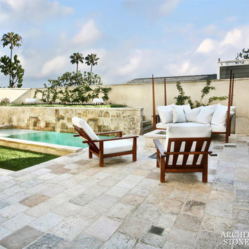 Stone Floor – Antique, Reclaimed Limestone ‘Dalle de Bourgogne’ pavers