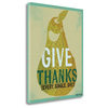 "Give Thanks" By Katie Doucette, Giclee Print On Gallery Wrap Canvas