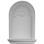 Ekena Millwork - 27 1/2"W x 38 1/4"H Odessa Wall Niche - Niches have been used in homes for almost 2000 years, first made of white marble in Nero's home. Most niches are still white, and for many years were mostly made of plaster. Now that many modern architectural products are made of urethane, custom millwork and details such as recessed niches have become affordable for any home improvement project.  Niches are distinctive architectural accents. Often used to display sculptures, vases, clocks, plants and flowers, niches are beautiful and functional details that add value to any home interior. They are often used in main hallways, dining rooms, foyers, and staircases. An important aspect of a niche is its ability to concentrate or disperse light, so its placement should be based on the availability of light, either sunlight or interior lighting fixtures. Ceiling accent lights are often added as a compliment above a niche.  Niches made of urethane can be easy to install for anyone, simply cut a hole in the drywall and place the niche inside. These niches will also require little maintenance in the future, and offer beauty and value to your home for decades to come. Ekena Millwork offers niches in varying heights, widths, and depths to fit the scale of your home.