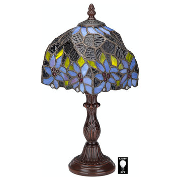 American Dogwood Tiffany-Style Stained Glass Lamp