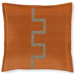 Wildcat Territory - Eli Decorative Pillow, Sienna Shetland, 18x18 - 18x18 with 1" Flange and Embellishemt