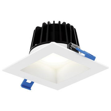 4" Square Wet Rated Regressed LED Down Light, 5-CCT, White