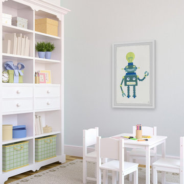 "Smart Robot" Framed Painting Print