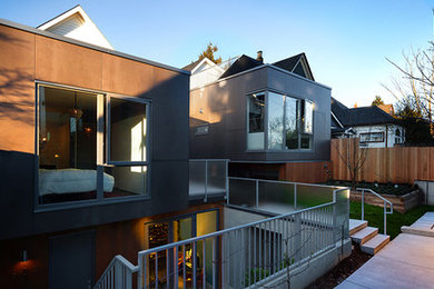 Inspiration for a contemporary home design remodel in Vancouver