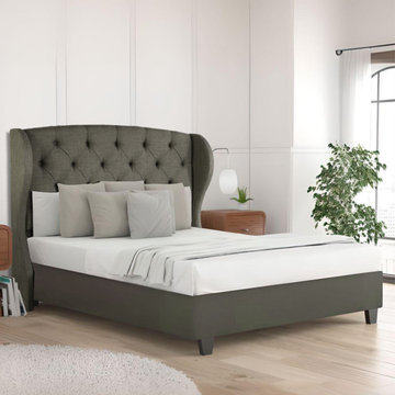 ARBO Upholstered Platform Beds with Headboards