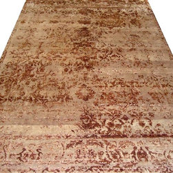 Hand Knotted Zero Pile 100 Knots - Area Rugs