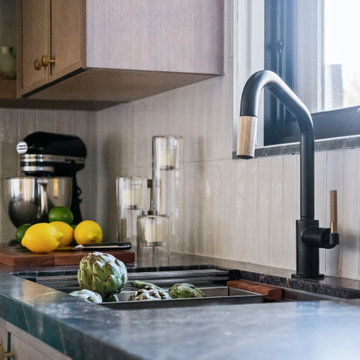Dark, Dramatic, and Delightfully Functional: A Small Kitchen Reimagined