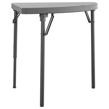 Pemberly Row Modern / Contemporary Folding Table in Gray 2-Pack
