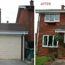 Garage Conversion Exterior Facade Finish