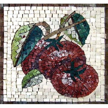 Mosaic Patterns, Tomato, 12"x12"