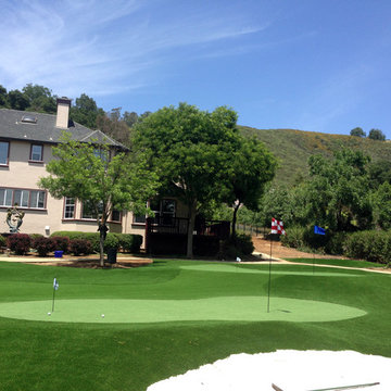 Artificial grass installation in Morgan Hill, CA.