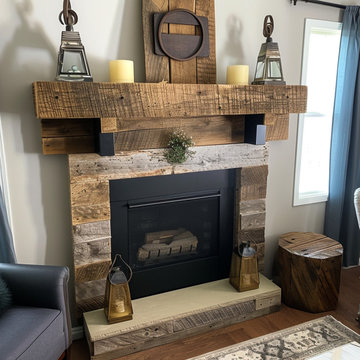 Gorgeous Fireplace Mantels with Wooden Corbels