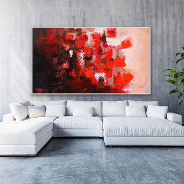 Original Handmade Modern Abstract Custom Art for Modern Contemporary Interiors