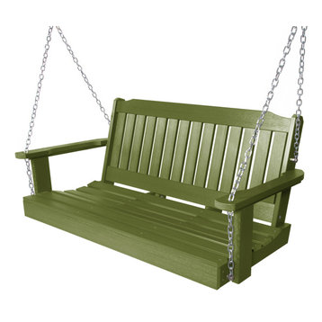 green porch swings