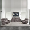 Estelle Power Reclining Sofa in Gunmetal Fabric