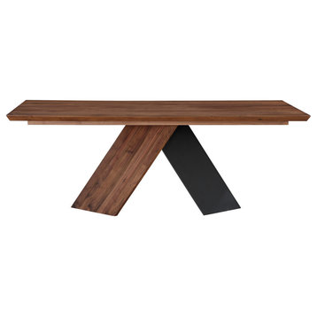 80 Inch Dining Table Brown Contemporary Moe's Home