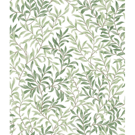 Herb Green Terrace Vines Peel and Stick Wallpaper Bolt