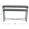 Saratoga Rustic Solid Wood and Iron Console Table, Barndoor Gray
