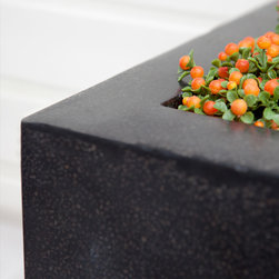 AuthenTEAK Lightweight Fiberglass Planters - Outdoor Pots And Planters