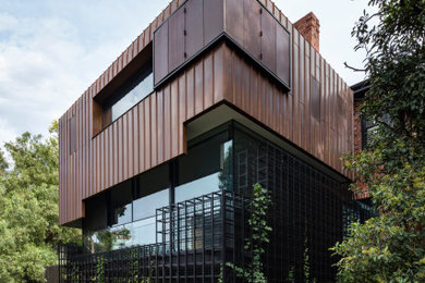 Home design - contemporary home design idea in Melbourne