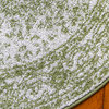 Unique Loom Green Midnight Bromley 3' 0 x 3' 0 Round Rug