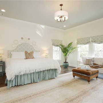 Owner's Bedroom. Fireplace was removed on the bed wall to improve the furniture