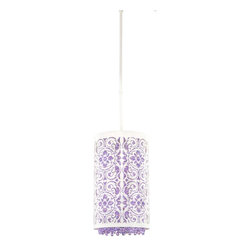 Schonbek Shadow Dance Stencils Pendant in White - Pendant Lighting