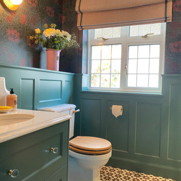 Traditional panelled bathroom, Epsom, Surrey.