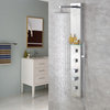 Luxier 55" 3-Jet Shower Panel System With Rainfall Shower Head Hand Shower
