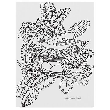 Jessica Putnam 'Bird Coloring Book 2' Canvas Art, 24"x32"