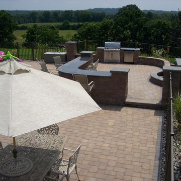 Outdoor Kitchen and Fireplace