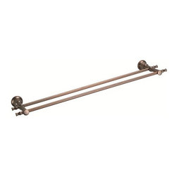 Danze South Sea Double Towel Bar 24 D446424BN - Bathroom Accessories