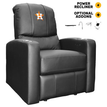 Houston Astros Secondary Man Cave Home Theater Power Recliner