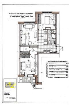 Планировки 3-комнатных квартир домов серии П3. Типовой жилой дом серии П-3