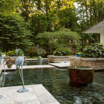 Great Falls Contemporary Water Feature