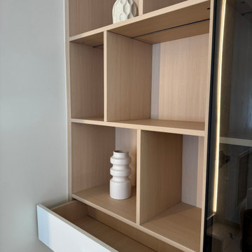 Custom Built-In Display Cabinet with LED Lighting | Modern Storage Design