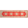 Kashan Oriental Rug, 3'X10' Hand Knotted Silken 250 Kpsi Red Runner Rug