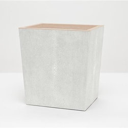 Manchester Wastebasket, Retangular-Ivory - Products