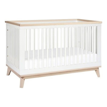 Scoot 3-in-1 Convertible Crib & Toddler Bed Conversion Kit White/Washed Natural