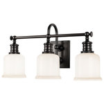 Hudson Valley - Hudson Valley Keswick 3-LT Bath Light Bracket 1973-OB - Old Bronze - This 3-LT Bath Light Bracket from Hudson Valley has a finish of Old Bronze and fits in well with any Elevated Industrial, The Classics style decor.