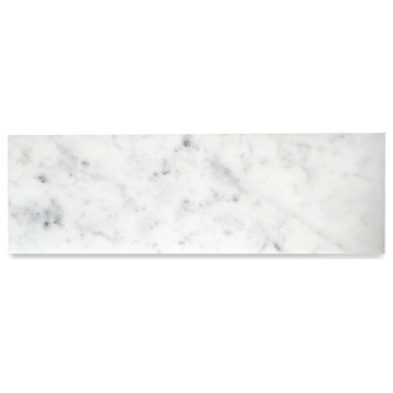 6x18 Carrara White Marble Wall and Floor Tile Polished Venato Bianco, 99 sq.ft.