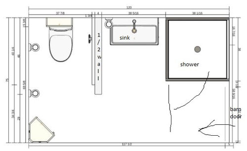 bathroom layout change