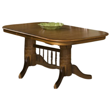 Intercon Furniture Classic Oak Trestle Dining Table, Burnished Rustic