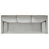 Knox 84" Modern Farmhouse Sofa, Opal Gray Velvet