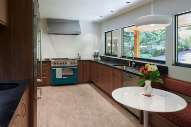 Inspiration for a midcentury kitchen in Portland.