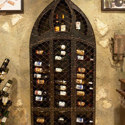 Wrought Iron Wine Rack - 42 Bottle - Wine Racks