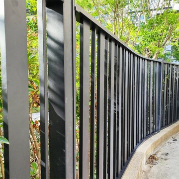 The beauty of the fences and the courtyard gate