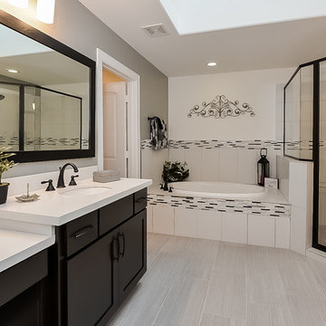 This master bath shows the home buyer the true meaning of "retreat"