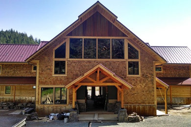 Inspiration for a rustic home design remodel in Other